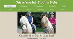 Desktop Screenshot of ostseeferienhof.de
